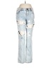 One 100% Cotton Hearts Blue Jeans Size M - photo 1
