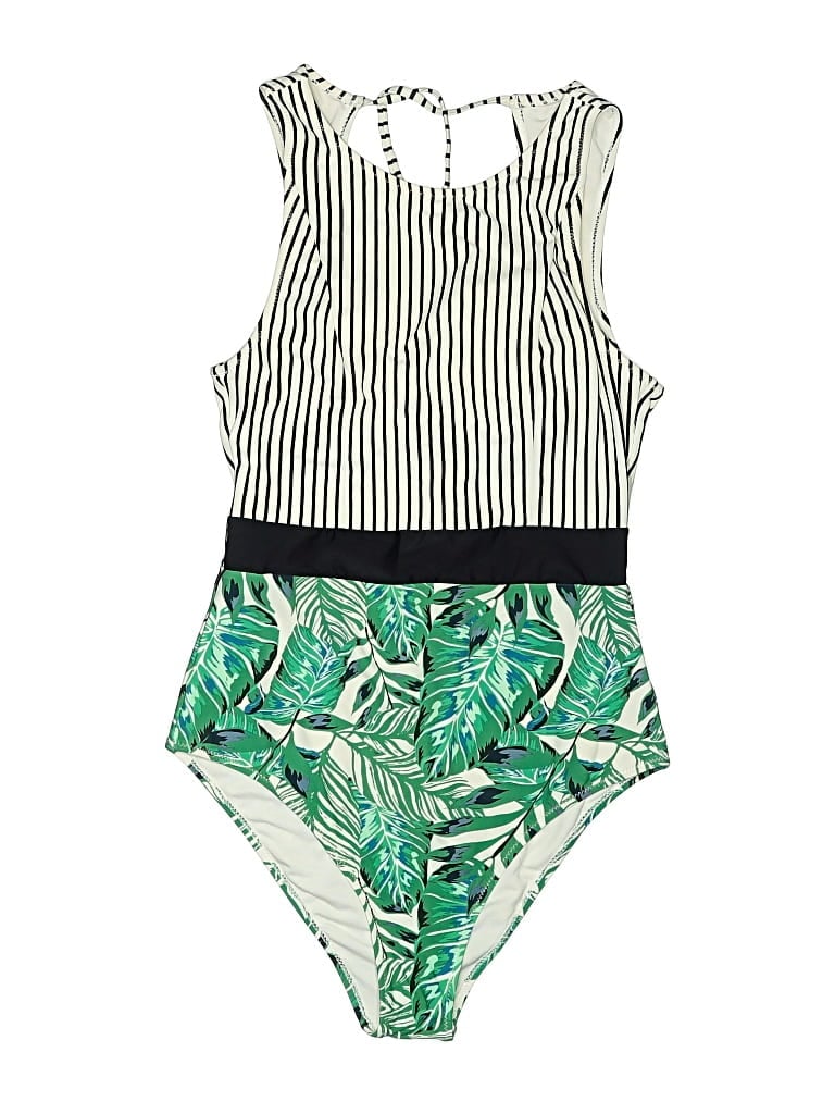 Pre-owned Cupshe One Piece Swimsuit In Green
