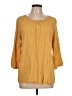 Christopher & Banks Yellow 3/4 Sleeve Blouse Size L - photo 1