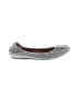 Lanvin 100% Leather Metallic Silver Flats Size 11 - photo 1