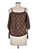 Daytrip 100% Rayon Brown 3/4 Sleeve Blouse Size M - photo 2