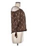 Daytrip 100% Rayon Brown 3/4 Sleeve Blouse Size M - photo 4
