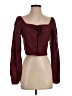 Kirious Burgundy Long Sleeve Blouse Size XS - photo 1
