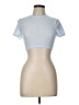 Aerie Blue Short Sleeve Turtleneck Size L - photo 1