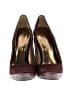 Paris Hilton 100% Leather Burgundy Heels Size 8 1/2 - photo 2