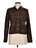 Christopher & Banks 100% Cotton Print Brown Jacket Size M - photo 1