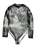 Shein Curve Silver Black Bodysuit Size 1X - photo 2