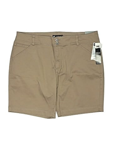 Lee Khaki Shorts (view 1)