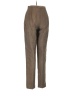 Max Mara Tweed Solid Tan Brown Dress Pants Size 6 - photo 2