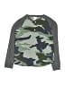 Crewcuts Outlet 100% Cotton Camo Green Long Sleeve Henley Size 10 - photo 1