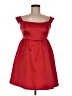 Shein 100% Polyester Solid Red Cocktail Dress Size 6 - photo 1