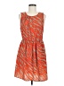 BCX 100% Polyester Animal Print Orange Casual Dress Size M - photo 1
