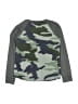 Crewcuts Outlet 100% Cotton Camo Green Long Sleeve Henley Size 10 - photo 2