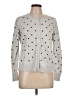 Old Navy 100% Cotton Polka Dots Silver Cardigan Size L - photo 1