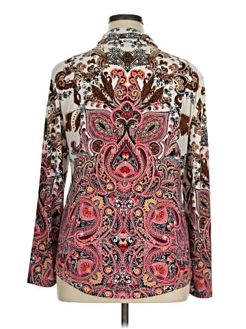 JM Collection Long Sleeve Blouse (view 2)