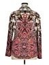 JM Collection Paisley Burgundy Long Sleeve Blouse Size XL - photo 2