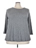 Lane Bryant Outlet Gray 3/4 Sleeve Top Size 22 (5) - photo 1
