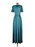 Theia 100% Polyester Teal Cocktail Dress Size 4 - photo 2