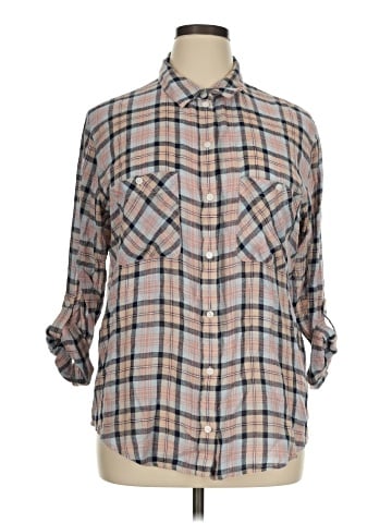 Sanctuary 3/4 Sleeve Button-Down Shirt (view 1)