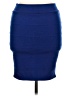 Debut Solid Blue Casual Skirt Size L - photo 1