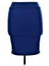 Debut Solid Blue Casual Skirt Size L - photo 2
