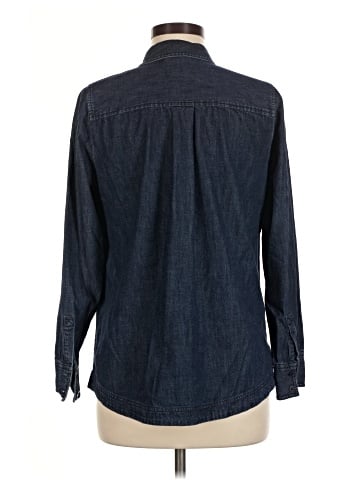 LED Luxe Essentials Denim Long Sleeve Button-Down Shirt (view 2)