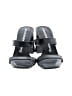 Alexander Wang 100% Leather Gray Black Sandals Size EU 39 - photo 2