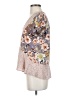 en elle 100% Polyester Tan Short Sleeve Blouse Size XS - photo 5