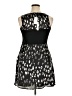 Eric + Lani 100% Polyester Graphic Black Cocktail Dress Size XL - photo 2