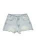 Wallflower Blue Denim Shorts Size 3 - photo 1