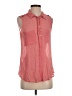 Sanctuary 100% Viscose Pink Sleeveless Button-Down Shirt Size S - photo 1
