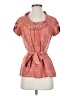 Classiques Entier 100% Silk Orange Short Sleeve Silk Top Size XS - photo 1