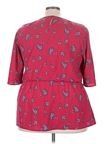 Lane Bryant Outlet 3/4 Sleeve Blouse (view 2)