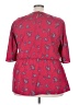 Lane Bryant Outlet 100% Polyester Red 3/4 Sleeve Blouse Size 22 - photo 2