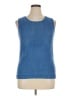 Talbots 100% Linen Blue Sleeveless Top Size 1X - photo 1