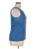 Talbots 100% Linen Blue Sleeveless Top Size 1X - photo 4