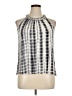 St. Tropez West Silver Sleeveless Blouse Size XL - photo 1