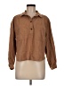 Everlane Brown 3/4 Sleeve Button-Down Shirt Size M - photo 1