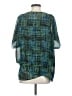CAbi 100% Polyester Teal Short Sleeve Blouse Size S - photo 2