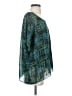 CAbi 100% Polyester Teal Short Sleeve Blouse Size S - photo 4