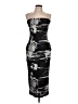 White Fox Graphic Black Cocktail Dress Size L - photo 1