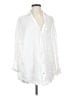 L Space 100% Linen White 3/4 Sleeve Button-Down Shirt Size XS - photo 1