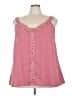 Emery Rose 100% Polyester Pink Tank Top Size 5X - photo 1