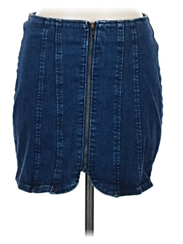 We the Free Denim Skirt (view 1)
