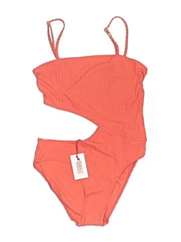 Solid & Striped One Piece Swimsuit (view 1)