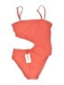 Solid & Striped Solid Orange One Piece Swimsuit Size XL - photo 1