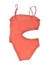 Solid & Striped Solid Orange One Piece Swimsuit Size XL - photo 2