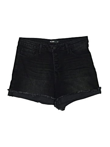 Just Black Denim Shorts (view 1)