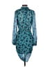 Veronica Beard 100% Silk Teal Cocktail Dress Size 2 - photo 2
