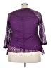 Covington 100% Polyester Purple 3/4 Sleeve Top Size 3X - photo 2